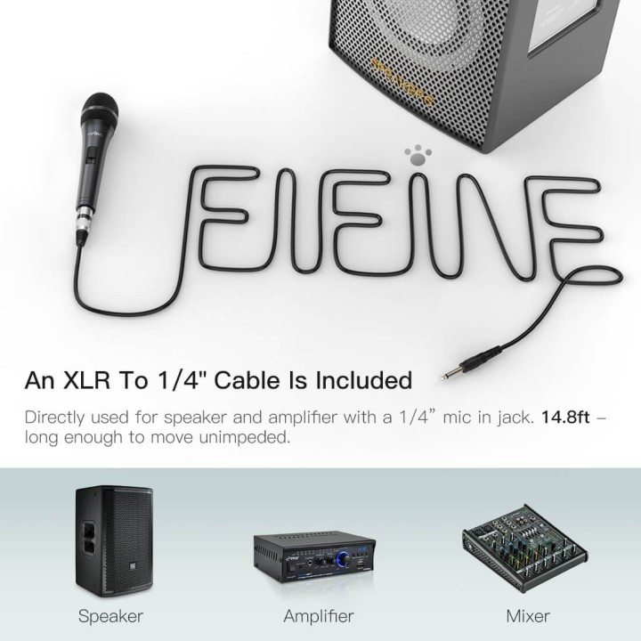 FIFINE K6 – Micro dynamique à main XLR