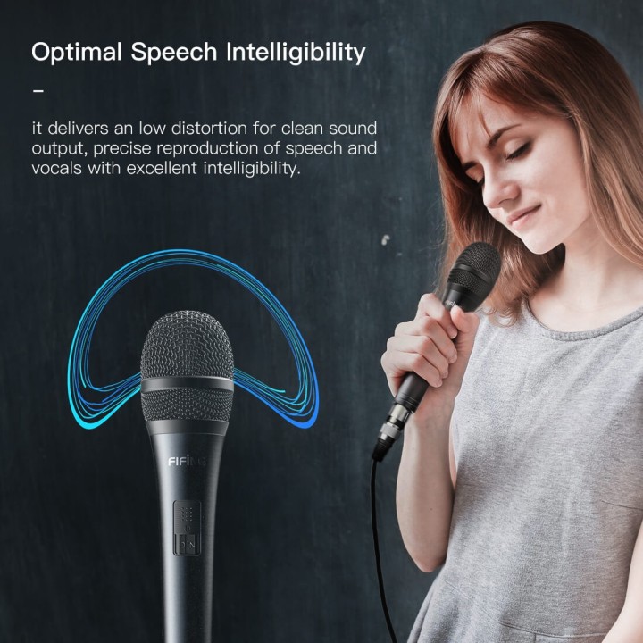FIFINE K6 – Micro dynamique à main XLR