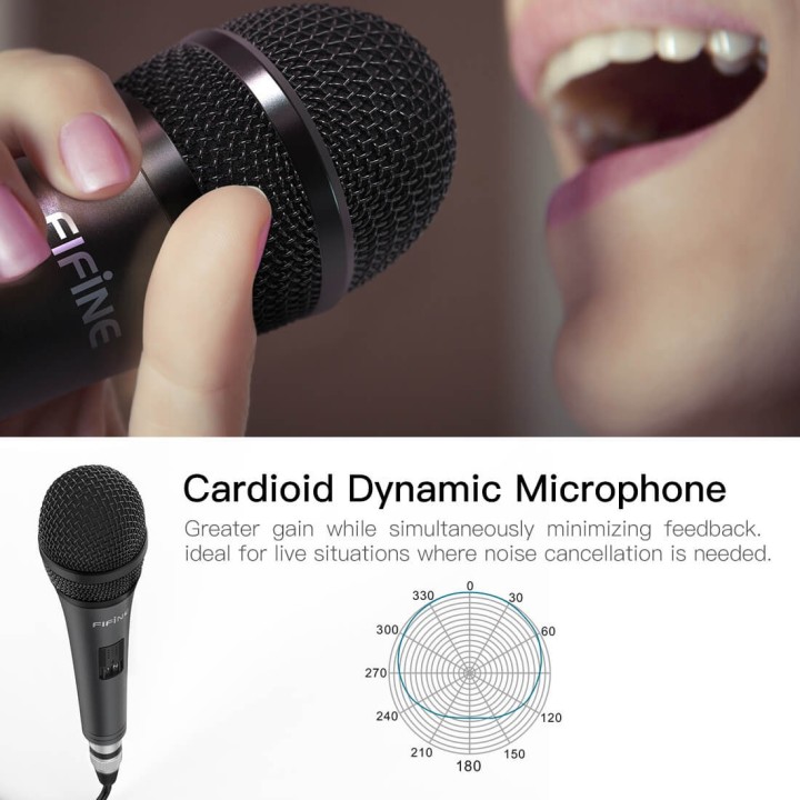 FIFINE K6 – Micro dynamique à main XLR