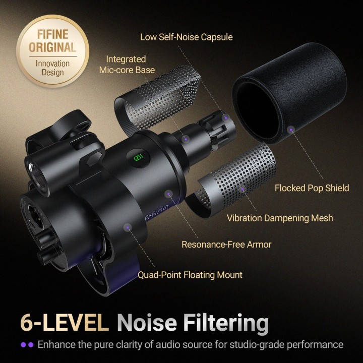 FIFINE AmpliTank K688NEO – Micro dynamique USB/XLR