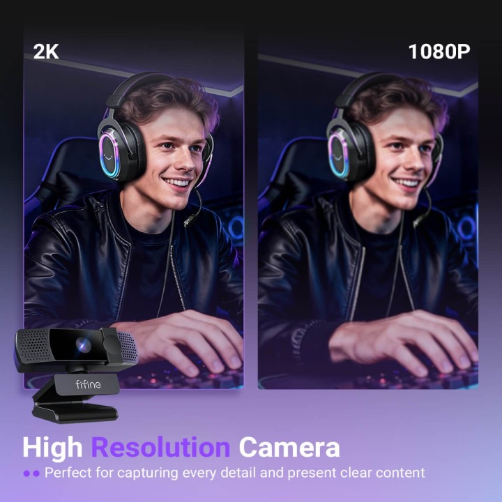 FIFINE K436/K438 – Webcam USB 2K/4K