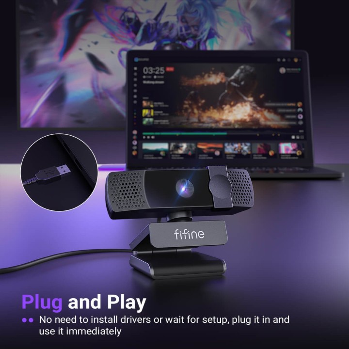FIFINE K436/K438 – Webcam USB 2K/4K
