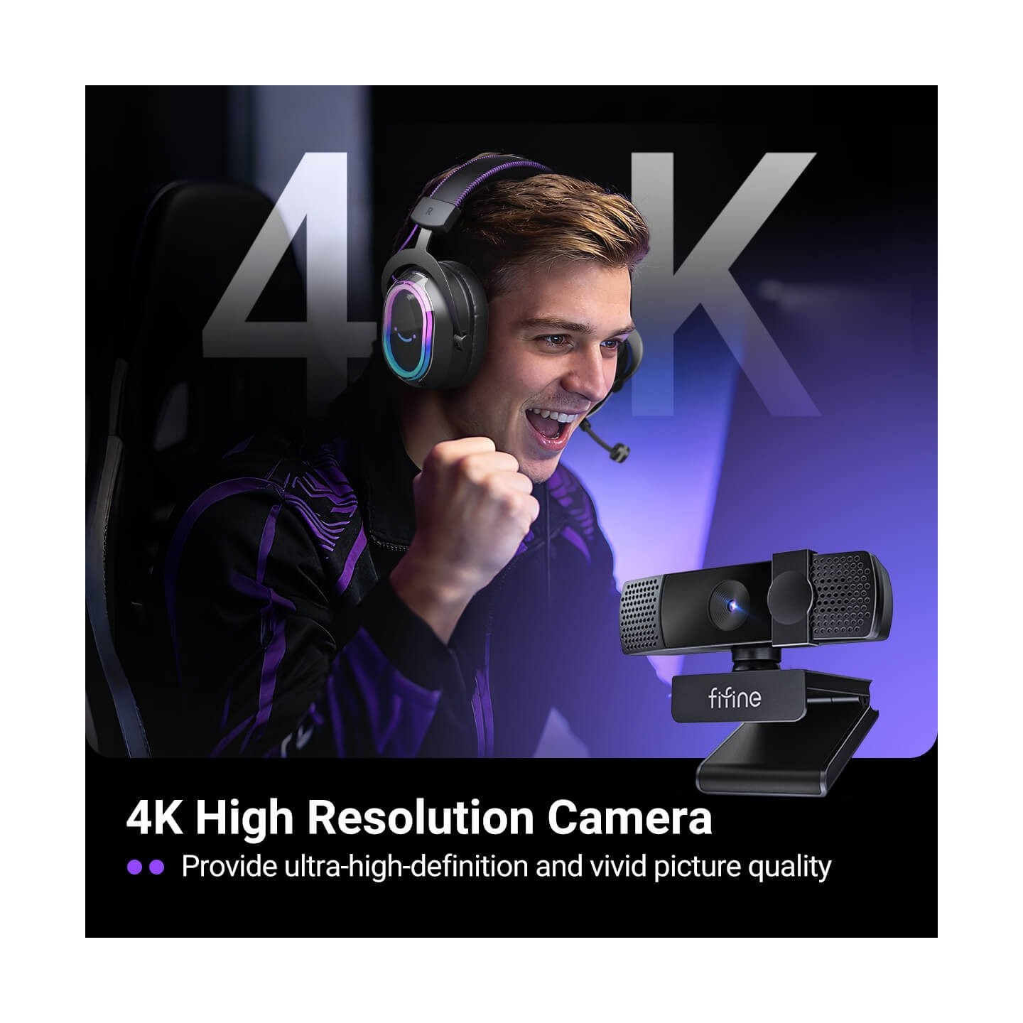 FIFINE K436/K438 – Webcam USB 2K/4K