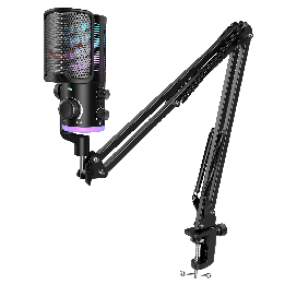 FIFINE AmpliGame AM6T – Kit micro à condensateur avec bras articulé