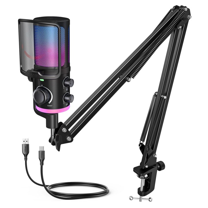 FIFINE AmpliGame AM6T – Kit micro à condensateur avec bras articulé