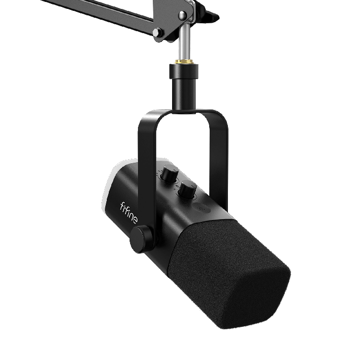 FIFINE AmpliGame AM8T – Kit micro dynamique USB/XLR avec bras articulé