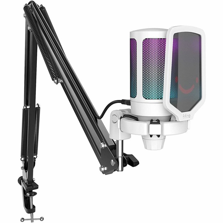FIFINE AmpliGame A6T – Kit micro à condensateur USB avec bras articulé
