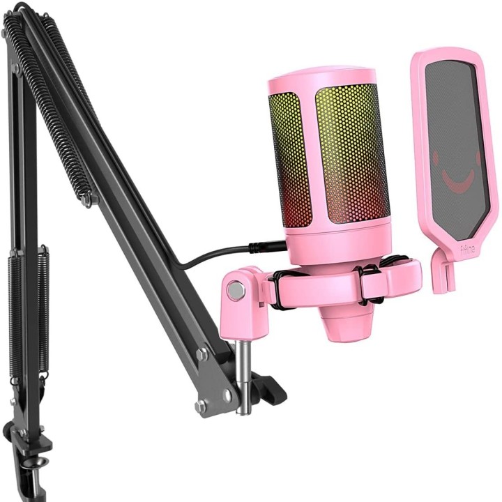 FIFINE AmpliGame A6T – Kit micro à condensateur USB avec bras articulé