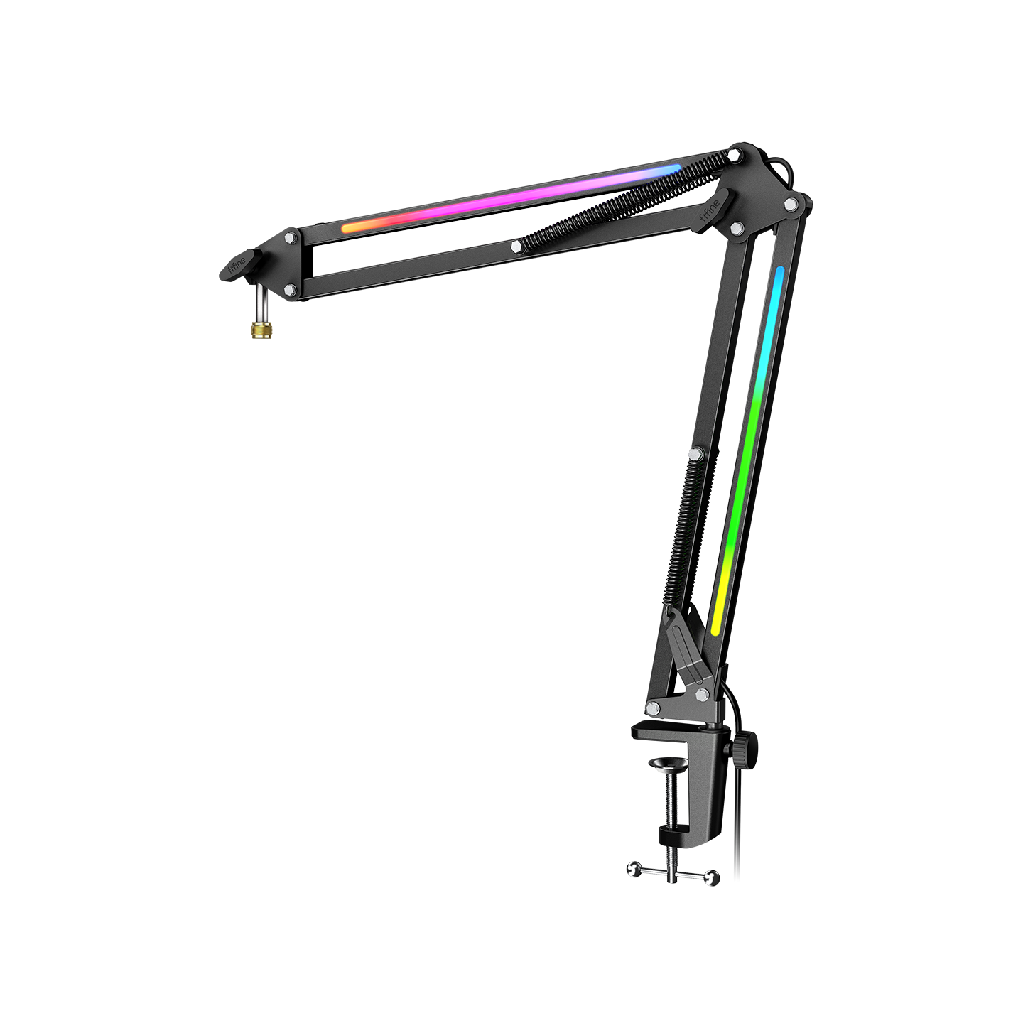 FIFINE AmpliGame BM38 – Bras articulé pour micro RGB
