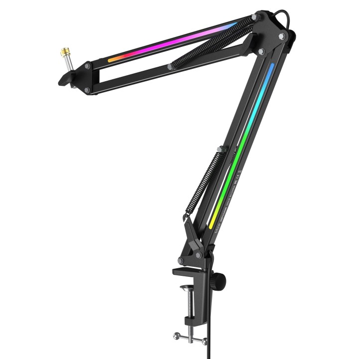 FIFINE AmpliGame BM38 – Bras articulé pour micro RGB